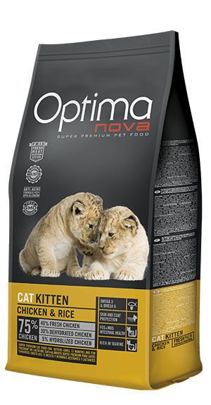 Корм Оптиманова для котят (Optima Nova Kitten Chicken Rice)
