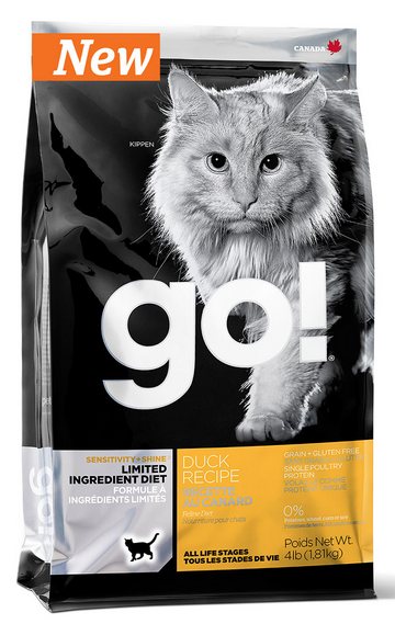 Корм Гоу для кошек и котят со свежей уткой (GO! Sensitivity + Shine Grain Free Duck Cat Recipe)