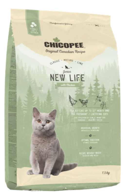 Корм Чикопи для котят и беременных кошек  (Chicopee CNL NEW LIFE)
