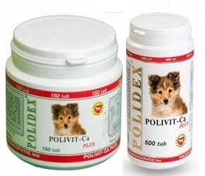 Кормовая добавка для собак POLIDEX® Polivit-Ca plus (Полидэкс Поливит-Кальций плюс)