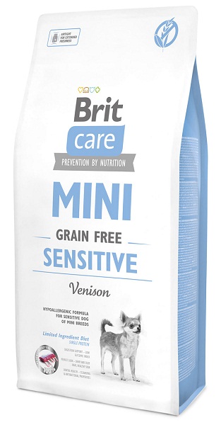 Корм Брит Кэа беззерновой для собак миниатюрных пород с чувствительным пищеварением (Brit Care Mini Sensitive)