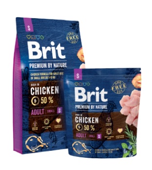 Корм Брит для собак мелких пород (Brit Premium Premium by Nature Adult S)