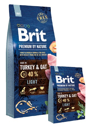 Корм Брит для собак с избыточным весом  (Brit Premium by Nature Light)