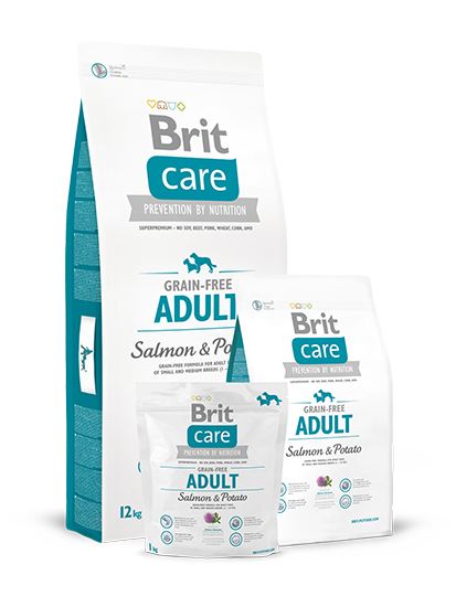 Корм Брит Кэа беззерновой для собак всех пород с лососем (Brit Care Grain-free Adult Salmon&Potato)